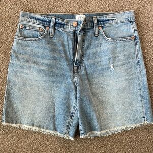 J. Crew Women’s long denim shorts